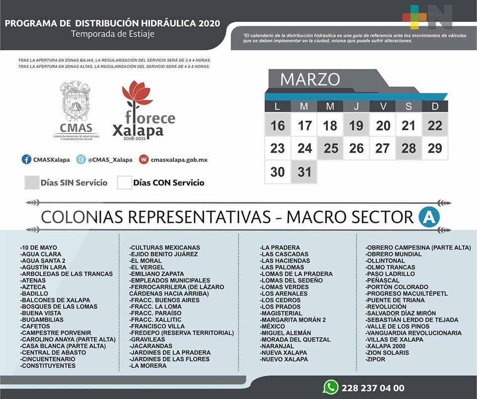 CMAS modifica calendario de tandeos en Xalapa MÁSNOTICIAS